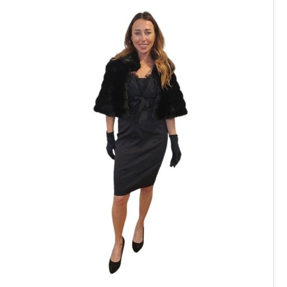 Vintage Cache Black Sweetheart Cocktail Dress