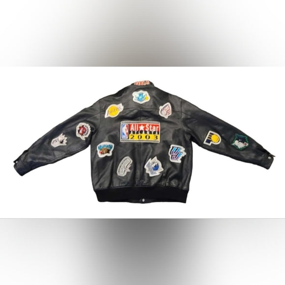 Rare Vintage NBA 2003 All-Star Game Leather Boomer Jacket