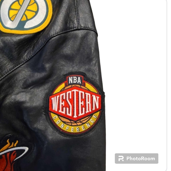 Rare Vintage NBA 2003 All-Star Game Leather Boomer Jacket