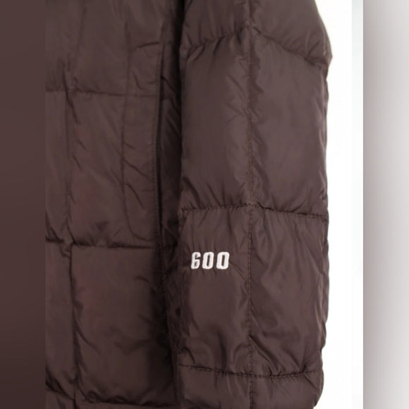 Vintage The North Face 600 Puffer Down Jacket Dark Brown with Detachable Hood
