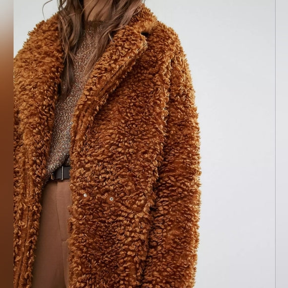 ASOS Paisie Teddy Coat