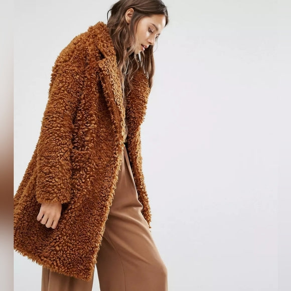 ASOS Paisie Teddy Coat