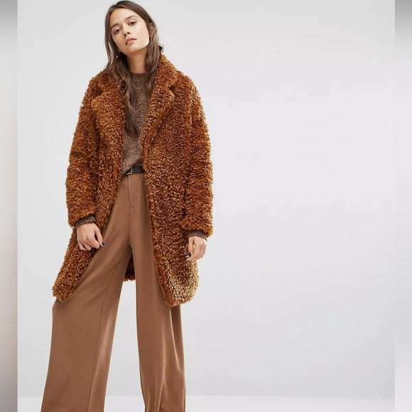 ASOS Paisie Teddy Coat