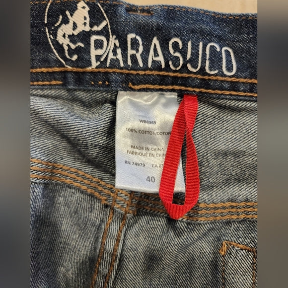 Parasuco Denim Legend Dark Blue Straight Leg Jeans W40