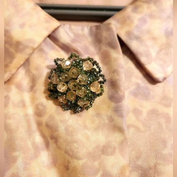 Vintage Pastel Satin Tailored Special Coat