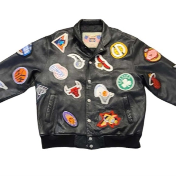 Rare Vintage NBA 2003 All-Star Game Leather Boomer Jacket