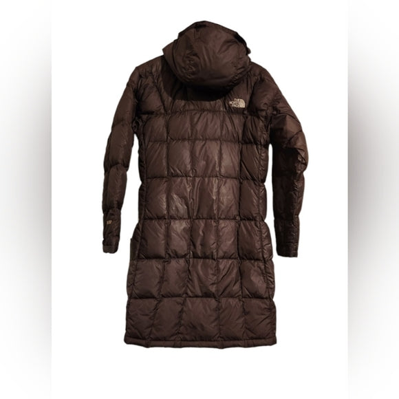 Vintage The North Face 600 Puffer Down Jacket Dark Brown with Detachable Hood