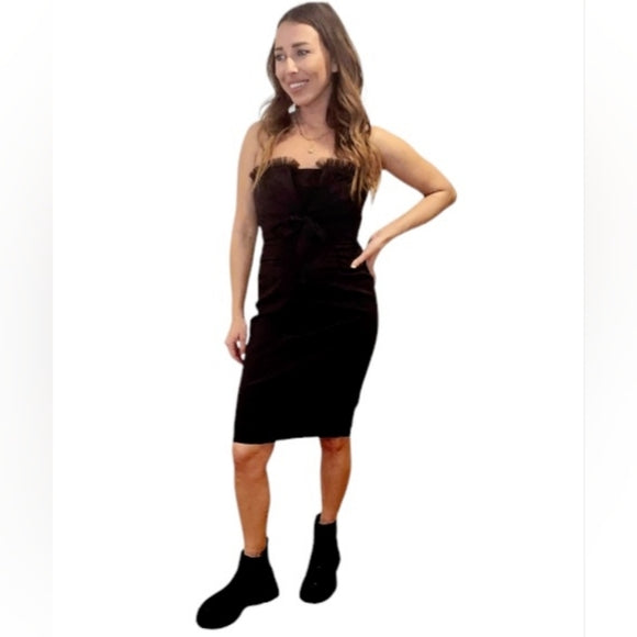 Vintage Cache Black Sweetheart Cocktail Dress