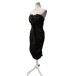 Vintage 1990s/2000s Cache Black Sweetheart Cocktail Dress