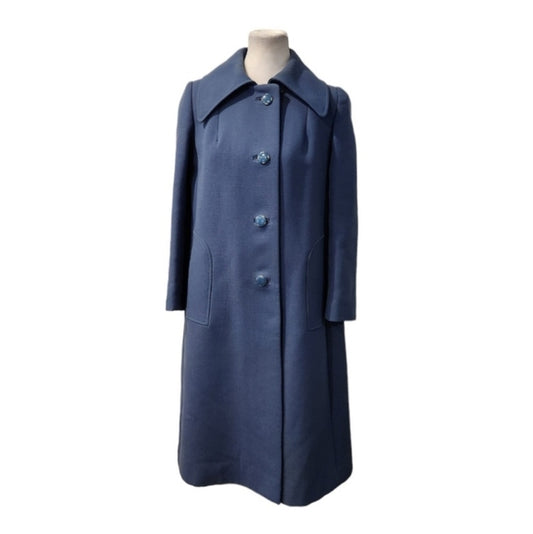 Beautiful Vintage Blue Wool Pea Coat