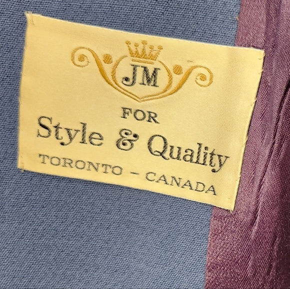 Beautiful Vintage Blue Wool Pea Coat